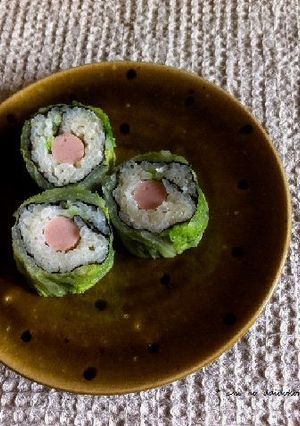 白菜くるくる巻きご飯-レシピのメイン写真