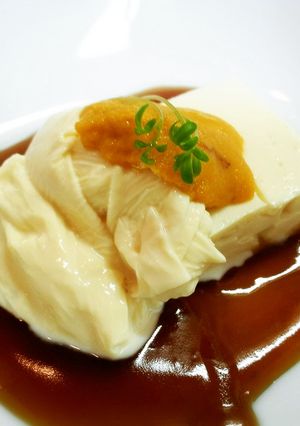 うに・ゆば・とうふ (和風あん）-レシピのメイン写真