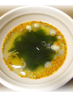 即席!金ごまワカメスープ-レシピのメイン写真