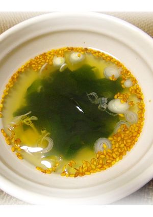 即席!金ごまワカメスープ-レシピのメイン写真
