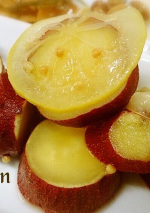無塩料理☆さつまいものレモンマスタード煮-レシピのメイン写真