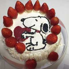 スヌーピーのケーキ-レシピのメイン写真