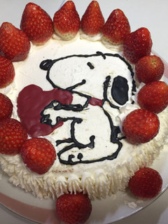 スヌーピーのケーキ-レシピのメイン写真