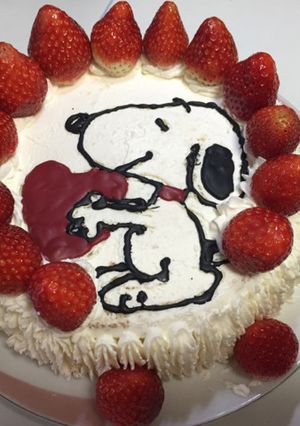 スヌーピーのケーキ-レシピのメイン写真
