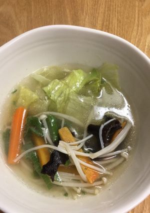 シャキシャキレタスの中華スープ-レシピのメイン写真