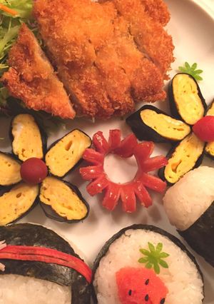 キャラ弁や子供のごはんに＊お花の卵焼き-レシピのメイン写真