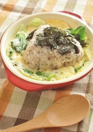 レンジで簡単朝ごはん！おにぎりキッシュ-レシピのメイン写真