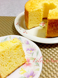 ゆずのヨーグルトシフォンケーキ-レシピのメイン写真
