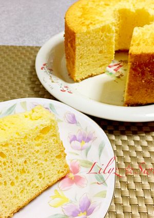 ゆずのヨーグルトシフォンケーキ-レシピのメイン写真