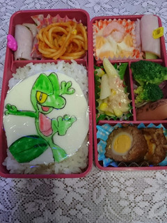 キャラ弁☆ポケモン☆キモリ-レシピのメイン写真