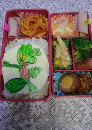 キャラ弁☆ポケモン☆キモリ-レシピのメイン写真