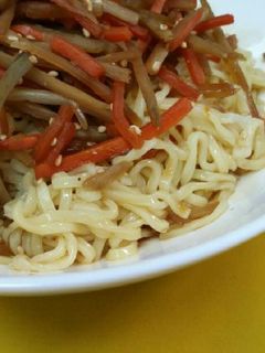 冷やし中華☆きんぴらごぼうのせ☆-レシピのメイン写真