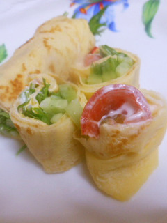 クレープの野菜巻き-レシピのメイン写真