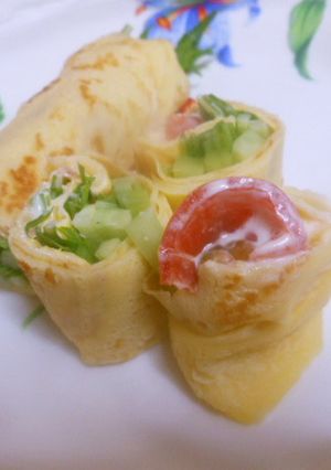 クレープの野菜巻き-レシピのメイン写真