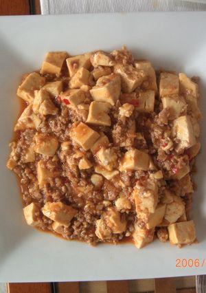 電子レンジで麻婆豆腐-レシピのメイン写真