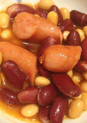 簡単＊お任せあと1品！豆ウィンナー煮込み-レシピのメイン写真