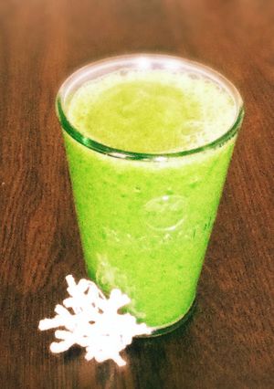 かぶの葉りんごバナナ グリーンスムージー-レシピのメイン写真