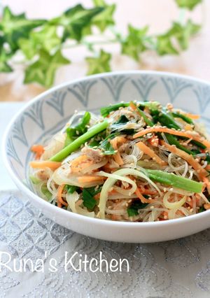 レンジで3分!!お手軽和風チャプチェ-レシピのメイン写真