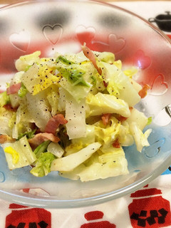 簡単☆白菜とベーコンのサラダ-レシピのメイン写真