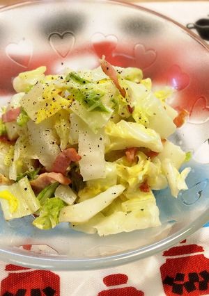 簡単☆白菜とベーコンのサラダ-レシピのメイン写真