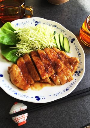 豚肉ステーキ！トンテキ生姜焼き-レシピのメイン写真