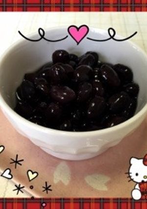 黒豆…活力鍋を使って〜(o˘◡˘o)♡-レシピのメイン写真