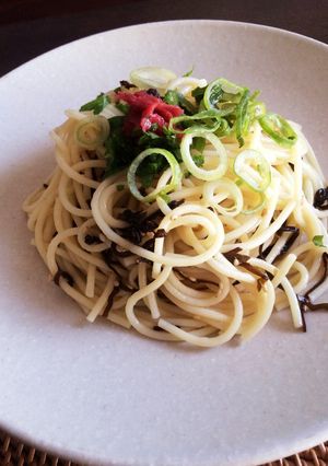 塩昆布と大葉の和風パスタ-レシピのメイン写真