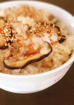 超簡単☆椎茸の石づきまぜご飯-レシピのメイン写真