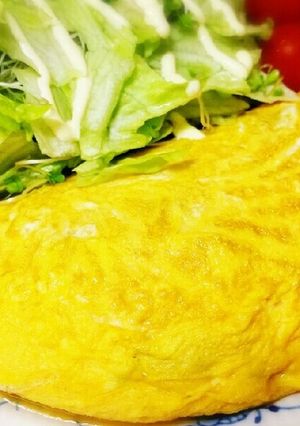 小松菜入り納豆オムレツ-レシピのメイン写真