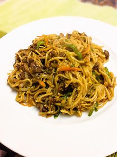 牛肉と野菜のオイスターソース焼そば-レシピのメイン写真