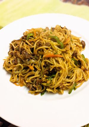 牛肉と野菜のオイスターソース焼そば-レシピのメイン写真