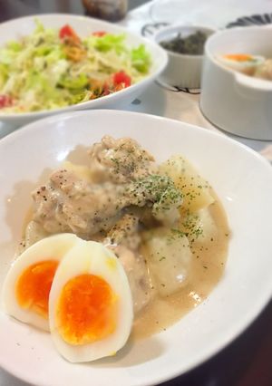 コクを＋の鶏と大根のクリーム煮-レシピのメイン写真