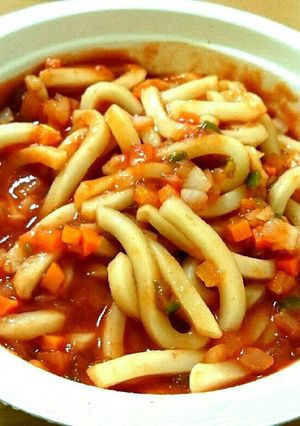 簡単❗野菜のトマトソースうどん＆パスタ-レシピのメイン写真