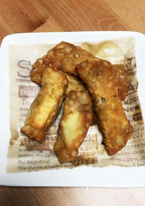 余ったドライカレーを餃子の皮でリメイク！-レシピのメイン写真