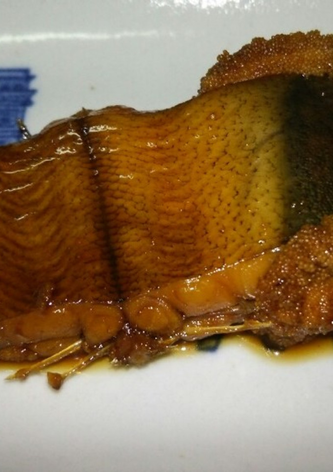 あら炊き風、つやつや子持ちかれいの煮付け-レシピのメイン写真
