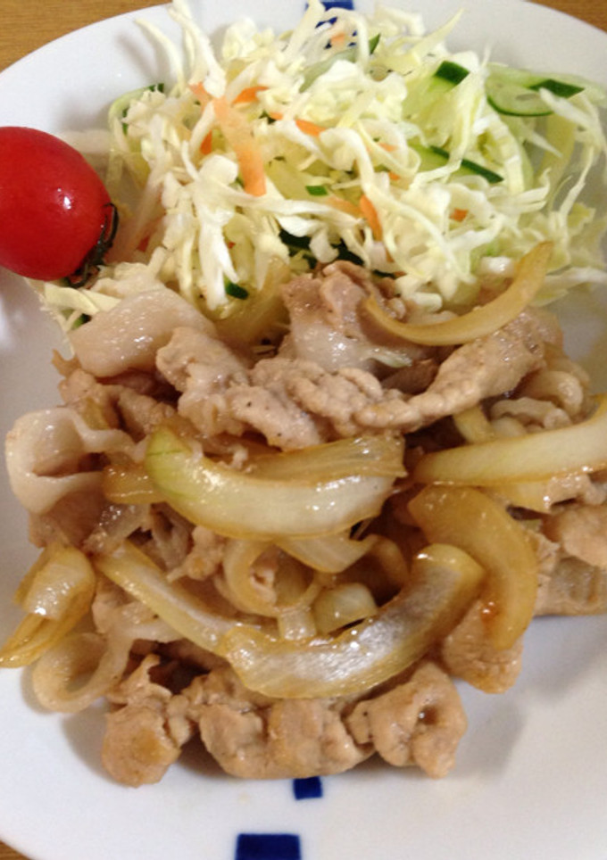 簡単！薄切り肉で！豚の生姜焼き-レシピのメイン写真