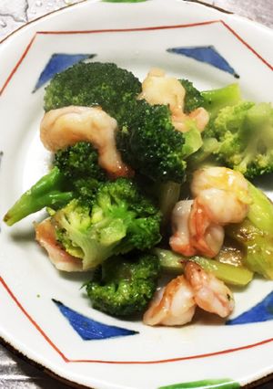 エビとブロッコリーの炒めもの-レシピのメイン写真