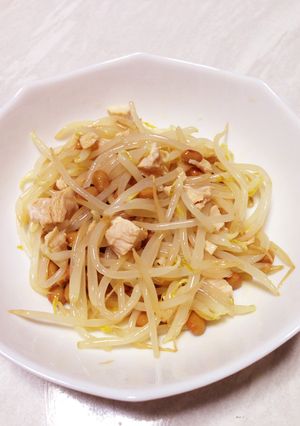 モヤシとササミの納豆ポン酢あえ-レシピのメイン写真