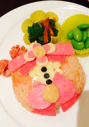 GO!プリンセスプリキュア衣装*キャラ弁-レシピのメイン写真