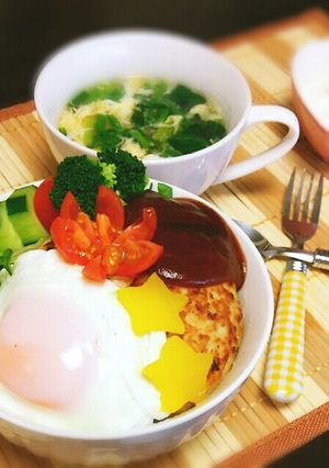 簡単!みんな大好きロコモコ丼♪-レシピのメイン写真