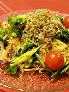 マルちゃん正麺 冷し中華 ジャコサラダ-レシピのメイン写真