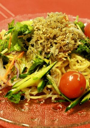 マルちゃん正麺 冷し中華 ジャコサラダ-レシピのメイン写真
