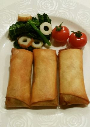 中身がトロッと、また食べたくなる春巻き-レシピのメイン写真