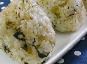 じゃこと高菜のにんにく醤油にぎり-レシピのメイン写真