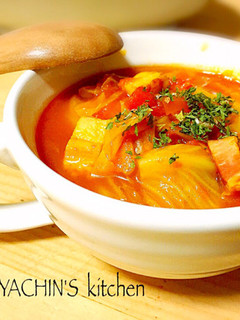 キャベツのトマトスープ〜カレー風味♪-レシピのメイン写真