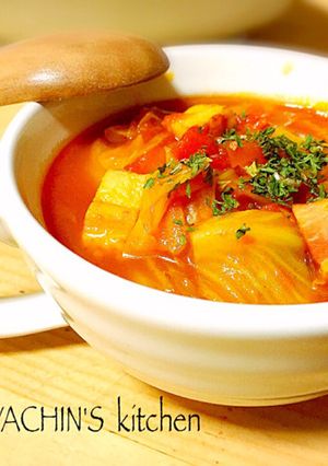 キャベツのトマトスープ〜カレー風味♪-レシピのメイン写真