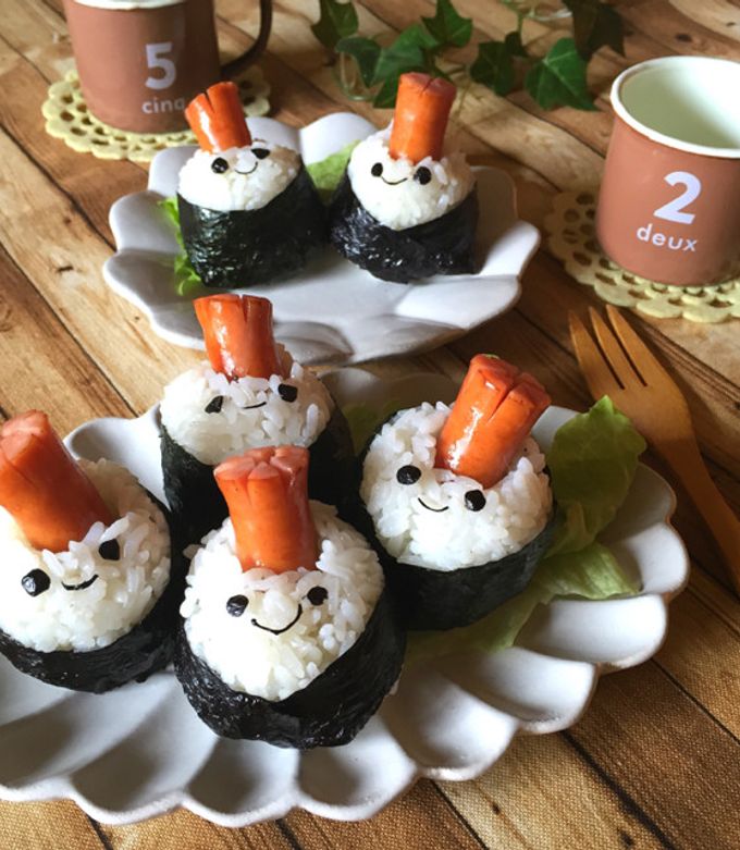 ヘアゴム ベビーヘアクリップ おにぎり タコさんウィンナー ちび