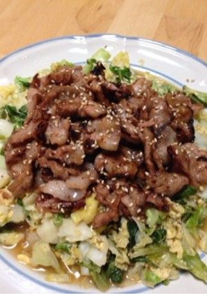 紅こうじ肉キャベツポン酢炒め-レシピのメイン写真