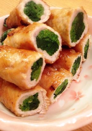 簡単♪ほうれん草の照り照り豚肉ロール♪-レシピのメイン写真