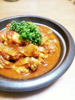 じっくり煮込んだ鶏手羽元のトマト煮♡-レシピのメイン写真